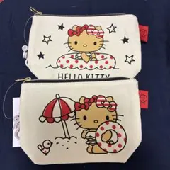 日焼けハローキティ ポーチ2点セット　しまむら