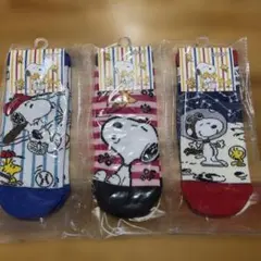 SNOOPY キャラクターソックス 3足セット