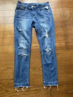 ＊ブラッパーズ ＊スキニーデニム ジーンズ パンツ レディース MSダメージ加工