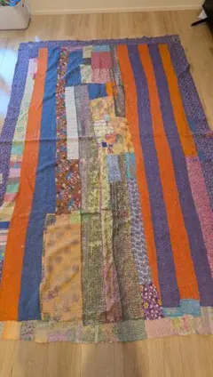 カラフルもんぺ様専用　ラリーキルト　カンタ　刺し子　パッチワークキルト
