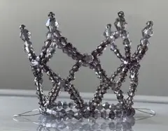 世界に一つ⭐︎ミニミニビーズティアラ⭐︎バレエ♡黒鳥ブラックスワン＊白鳥の湖✳︎