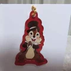 オーマイカフェ限定アクリルキーホルダーチップとデール新品タキシードディズニー