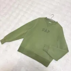 GAP 裏起毛スウェット トレーナー グリーン