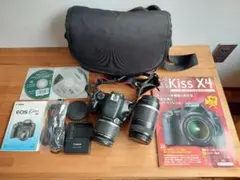シャッター回数少 Canon EOS Kiss x4ダブルレンズデジタル一眼レフ