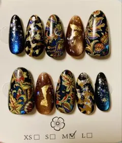 バラ売り可 ネイルチップ Mサイズ 2セット ミディアム