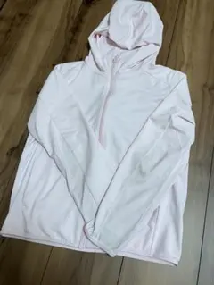 UNIQLO 140cm エアリズムUVカットメッシュパーカー　薄いピンクのサムネイル