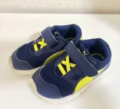 Puma キッズシューズ ネイビー/イエロー ベルクロ式　プーマ　スニーカー