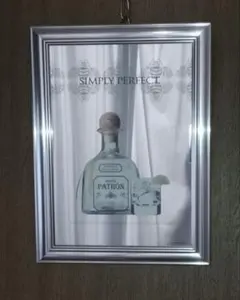パブミラー　鏡　PATRON　パトロン　TEQUILA　テキーラ　年代物　非売品 パブミラー 鏡 PATRON パトロン TEQUILA テキーラ 年代物 非売品