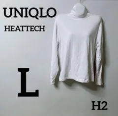 UNIQLO HEATTECH 長袖 Tシャツ L ホワイトタートルネック