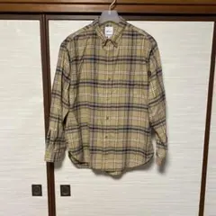 チェックシャツ　ベージュ　メンズLLサイズのサムネイル