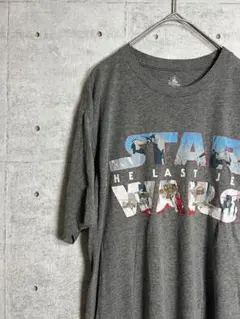 海外古着　半袖Tシャツ　スターウォーズ　プリントロゴ　ネイビー　ムービーT