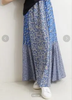 イエナ　総柄ロングスカート