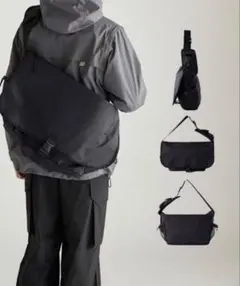 ocosicメッセンジャーバッグ ブラック