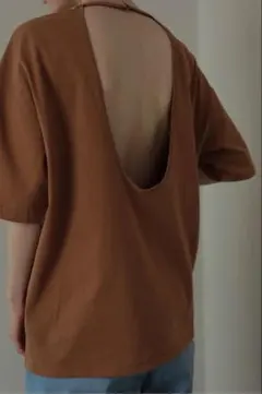 little suzie バックオープンTシャツ