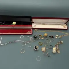 い*お様 遺品整理　ジュエリーセット（ネックレス・リング・ブレスレット）