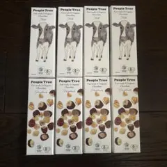 ８枚セット People Tree フェアトレードチョコ ミルク　オーガニックのサムネイル