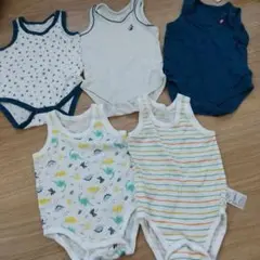 メッシュタンクトップロンパース5枚セット
