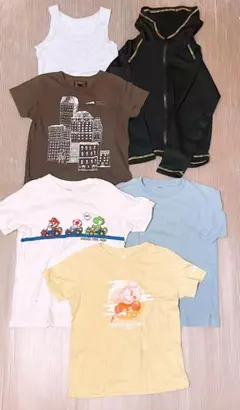 ユニクロ　カットソー　Tシャツ　パーカー　など　サイズ120cm中心　5着
