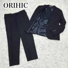 美品☆ORIHICA パンツスーツ セットアップ ウール 濃紺 11
