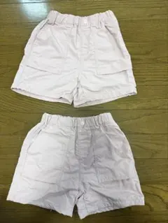 ★ユニクロ ショートパンツ ピンク2枚★100cm