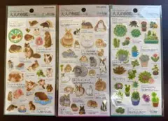 大人の図鑑シール ハーブ編 多肉植物編 - メルカリ