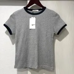 キャナルジーン パイピングコンパクトTシャツ El mar グレー　826
