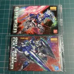 ガンプラパッケージアートコレクション　ダブルオーライザー&ダブルオークアンタ