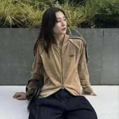 adidas SST アディカラー ベロア トラックトップ