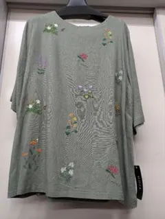 MOJA オシャレかわいいデザイン　麻混紡　チュニック