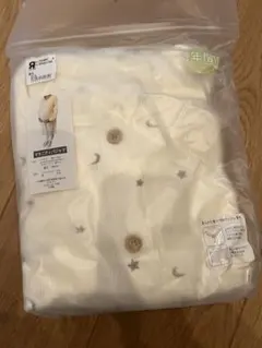 マタニティパジャマ　星月　長袖　ワッフル　授乳パジャマ　前開きパジャマ　イブル