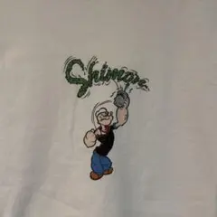 ポパイ Tシャツ SHIMON Mサイズ ホワイト グリーンのサムネイル