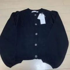 MOUSSY 新品黒 ニット カーディガン 長袖