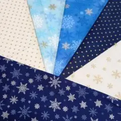 87　クリスマス プリント 生地　はぎれ　綿　カットクロスセット　まとめ売り