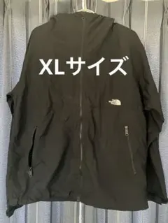 ノースフェイス コンパクトジャケット XL ブラック 破れあり