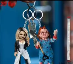 新品 キーホルダー チャイルドプレイ チャッキー ティファニー セット