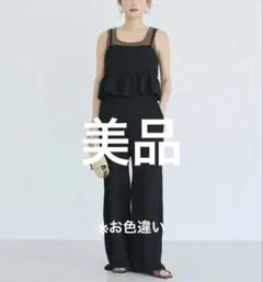 美品　coca ペプラムクロスシャーリングオールインワン⭐︎吸水速乾