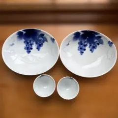 深川製磁 ブルーワイナリーN型深皿 5枚セット ブルーワイナリー ペア取皿 | すべての商品 | 深川製磁