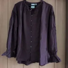 niko and ... パープル長袖シャツ チュニック フリル