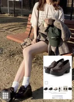 厚底ローファー[zr675]