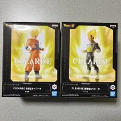 【送料込み】ドラゴンボール超 CLEARISE 孫悟空 ベジータ フィギュア2種