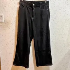 ブラック ワイドパンツ デニムのサムネイル