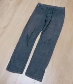 ダークグレー スリムフィットデニム