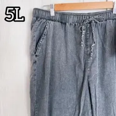 【sweet fleur】デニムイージーパンツ　5L