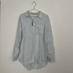 新品未使用　GAP ストライプリネンシャツのサムネイル