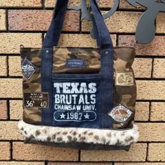 ♪ハンドメイド♪迷彩柄ファートートバッグ@540