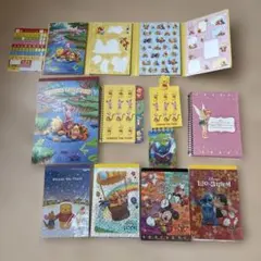 平成レトロ❤︎くまのプーさん・リロ・スティッチ ティンカーべルメモ帳セット