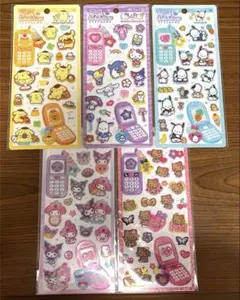 新品 サンリオ 平成はっぴーフォン 5種類 5点セット