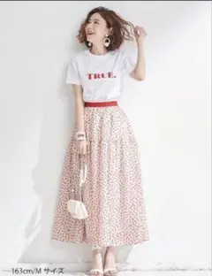 OBLI ドットレーススカート