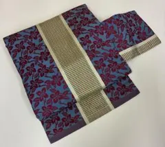 l*9様 撫松庵　朝顔柄の半幅帯 楽天市場】＼楽天マラソン開催中!／[華やかな刺繍！] 絽 細帯 半巾帯