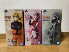 一番くじ NARUTO デイダラ 、カカシ、我愛羅セット ※暁ポスターおまけ 